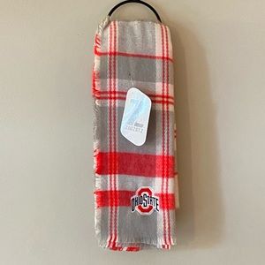 NEW officially licensed Ohio State Buckeyes large all-season embroidered scarf